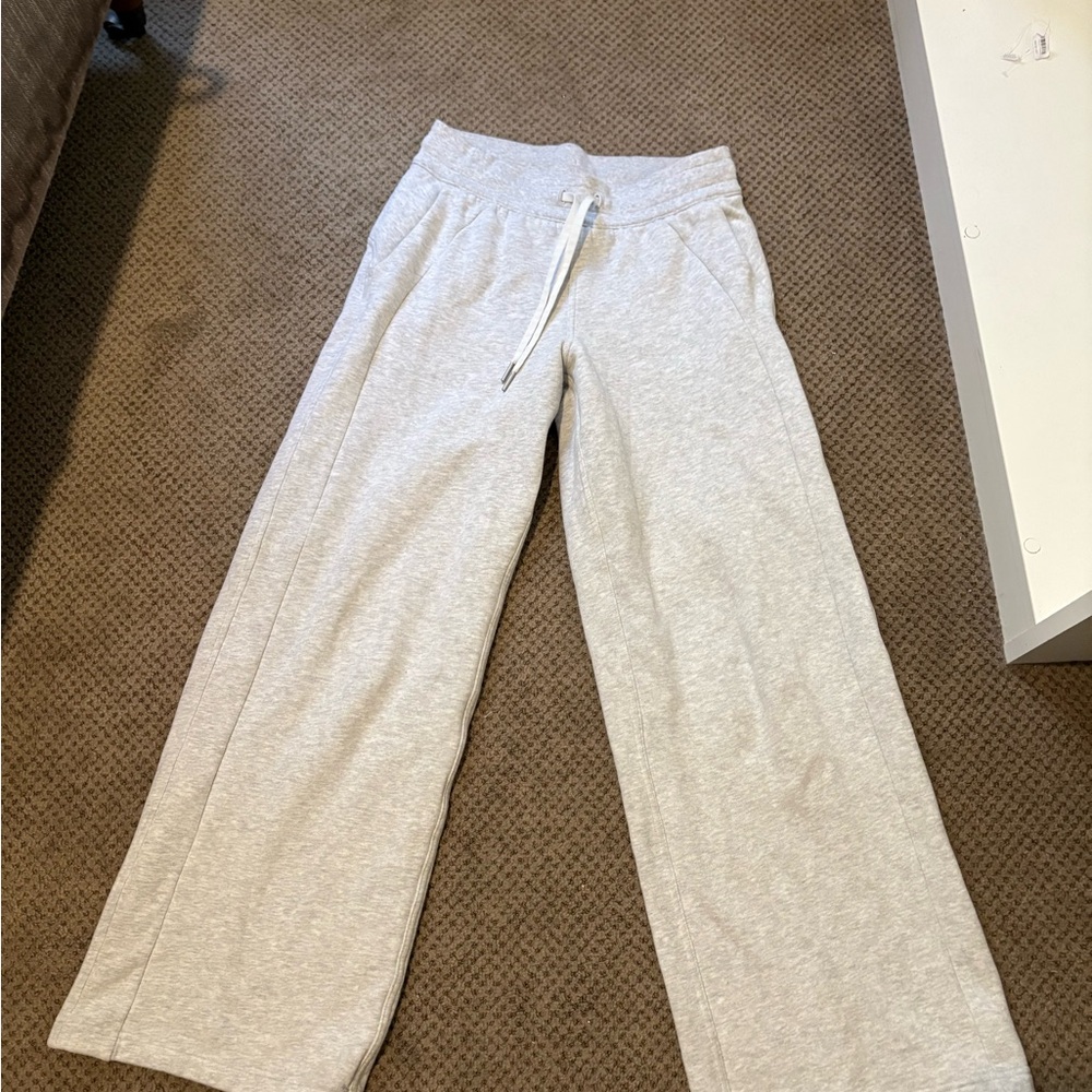 Lululemon Wide Leg Gray Sweatpants